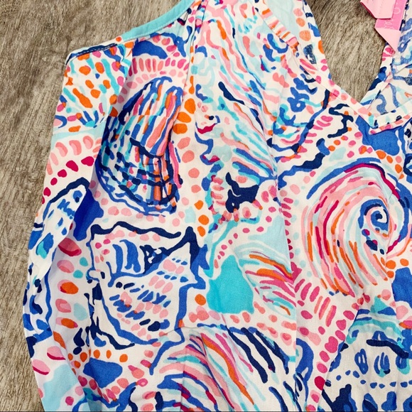 Lilly Pulitzer Dusk Multi Shell Me About It Romper - Picture 3 of 8